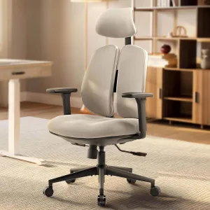 EUREKA ERGONOMIC Office Chair Ergonomic with Lumbar Support, High Back Mesh Desk Chairs with Headrest, Adjustable 3D Arms and Tall, Comfortable Office Chair for Back Pain Relief, Grey