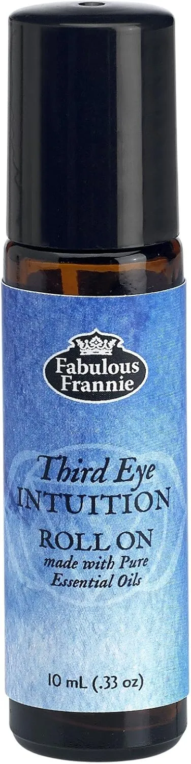 Fabulous Frannie Chakra Complete Pre-diluted Roll On Set with Travel Bag Made with Pure Essentials Oils 10ml (Pack of 7)