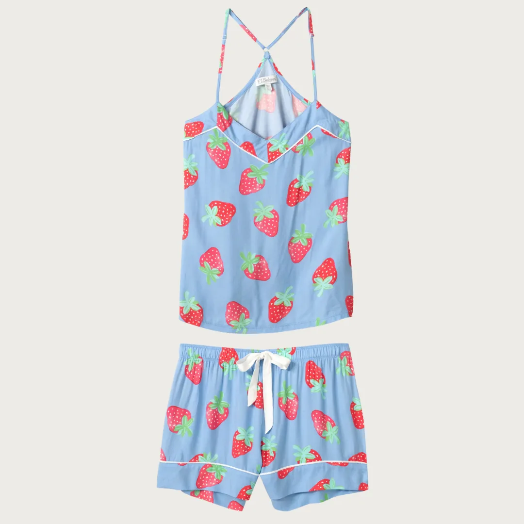 Farmers Market PJ Set (Bright Blue)