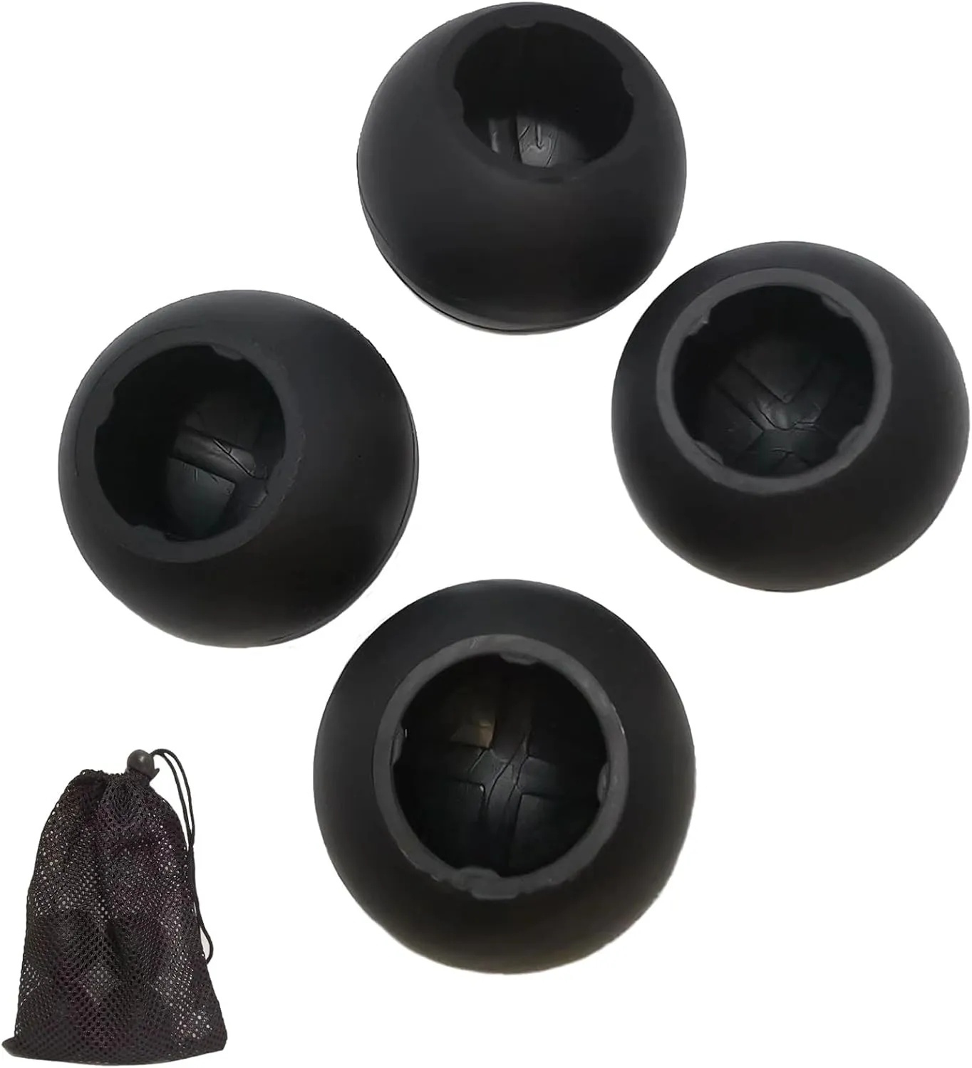 Fits 21-23mm Camping Chair Feets Rubber Ball Feet Anti Slipery Set of 4 Outdoor Chair Leg Cap Fishing Hiking， Compatible with Helinox Chair Zero One