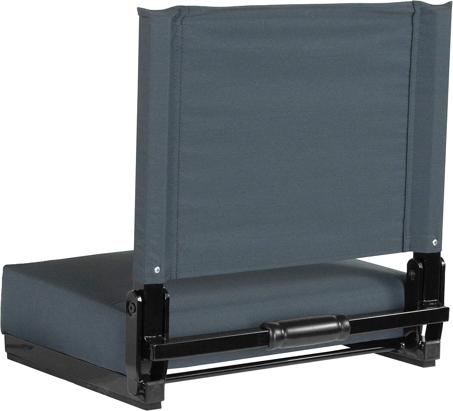 Flash Furniture Grandstand Portable Stadium Seat for Bleachers or Benches, Folding Padded Stadium Chair with Carrying Handle, 500 lb. Weight Capacity, Dark Blue