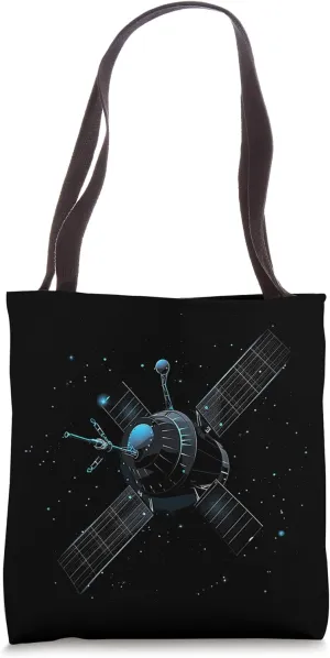 Futuristic Satellite Tote Bag