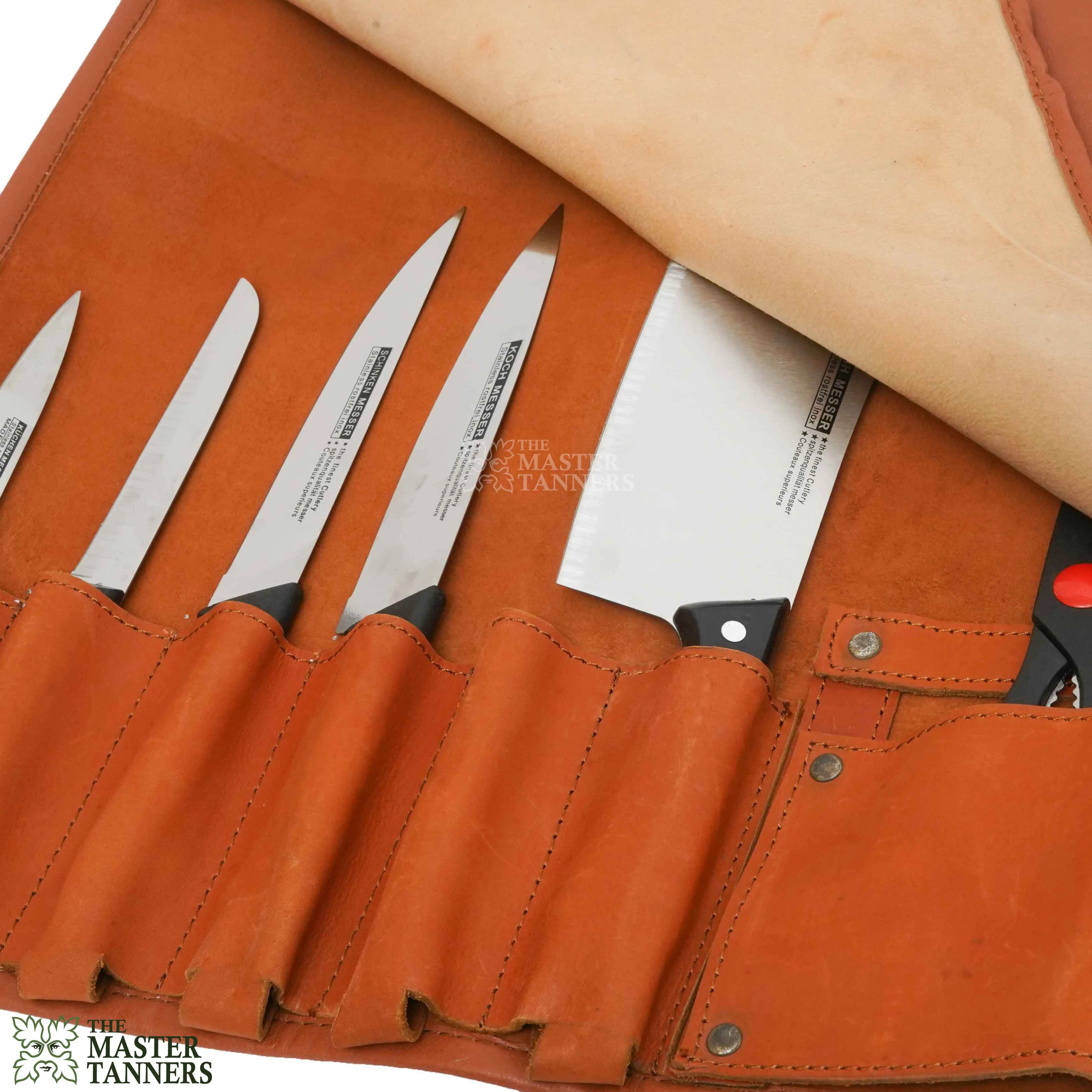 Genuine Knife Roll Bag Leather