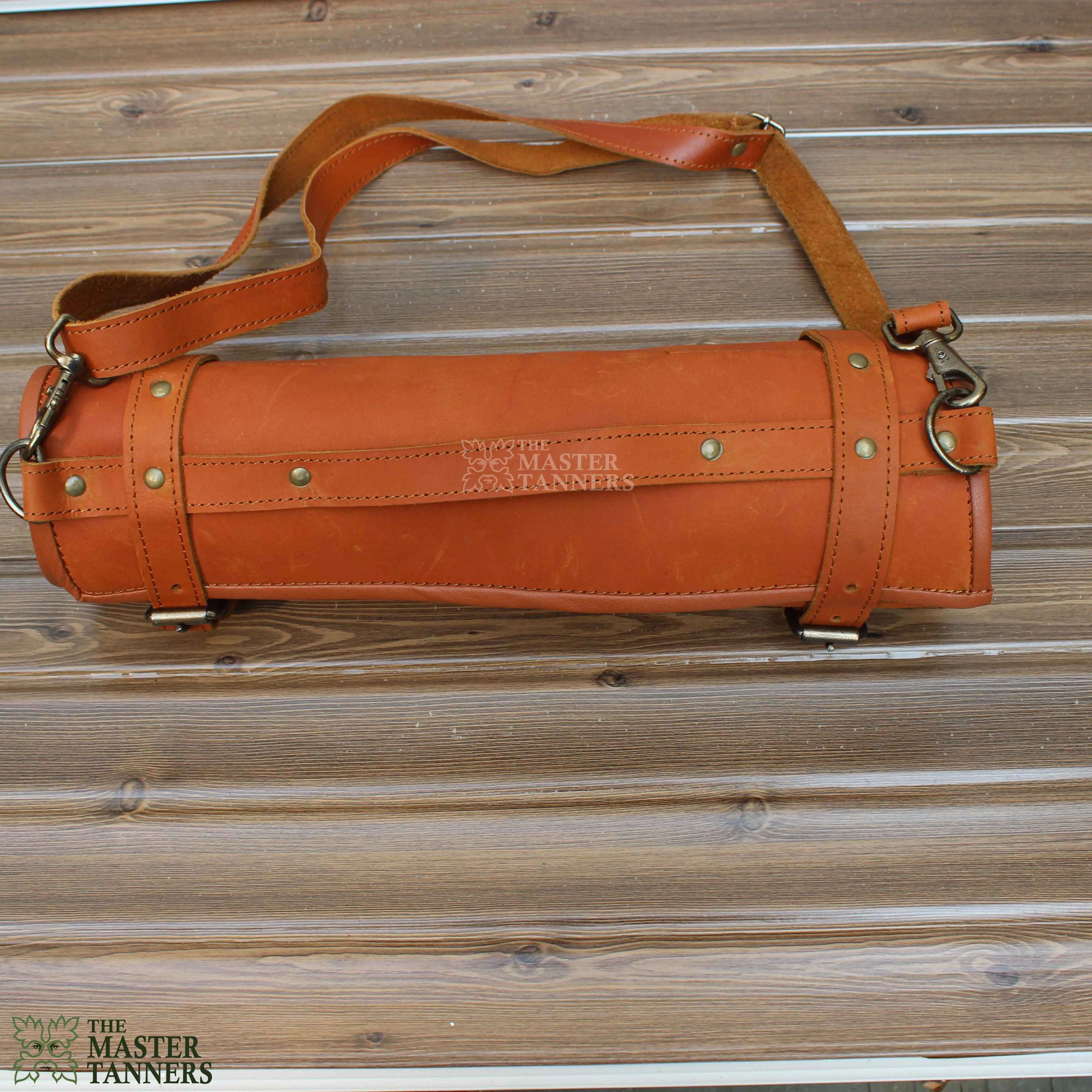Genuine Knife Roll Bag Leather