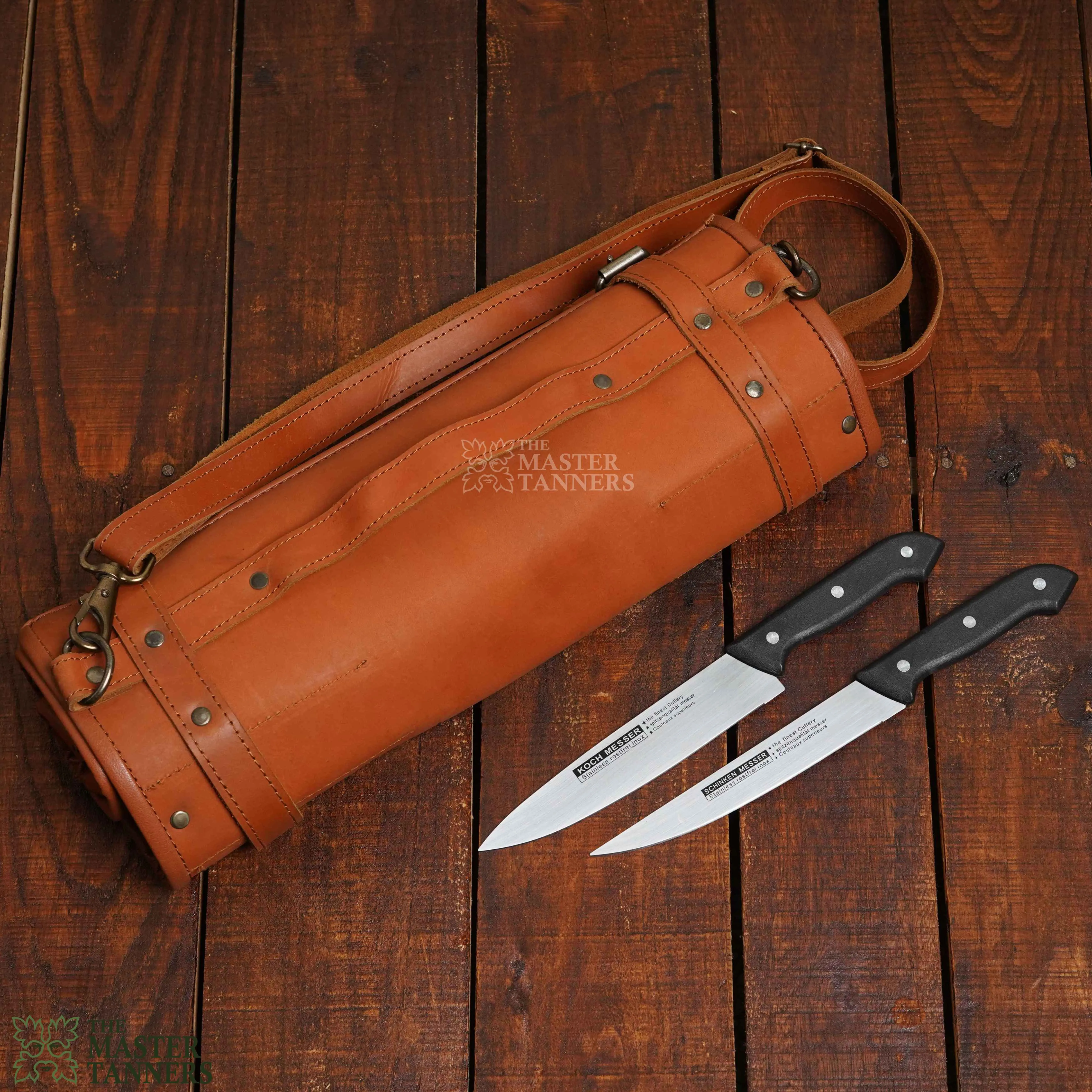 Genuine Knife Roll Bag Leather