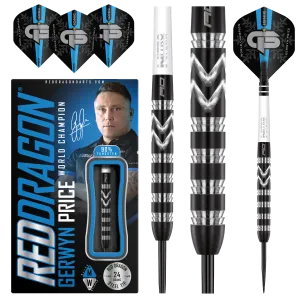 Gerwyn Price - World Champion SE Onyx Steel Tip Darts - 90% Tungsten