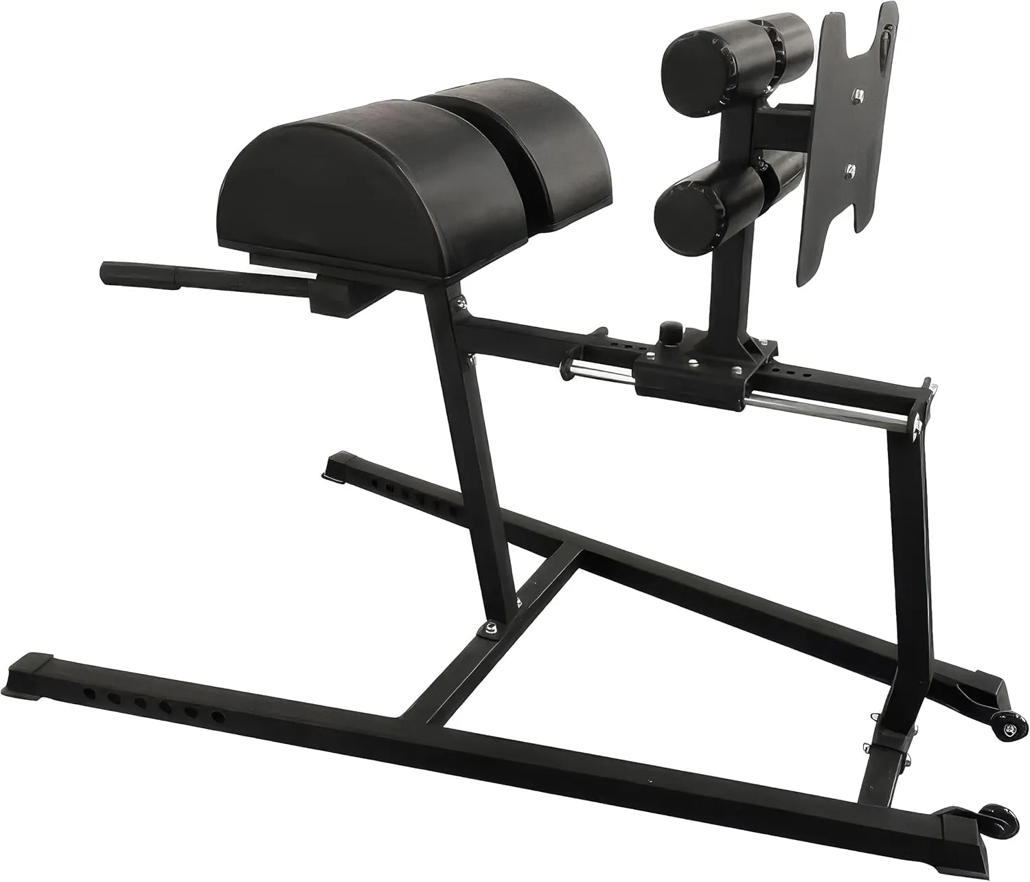 GHD Glute Ham Developer Roman Chair - Heavy Duty Workout Bench for Glutes, Hamstrings, Calves, and Lower Back with Adjustable Design, High-Density Padding, and Secure Foot Support