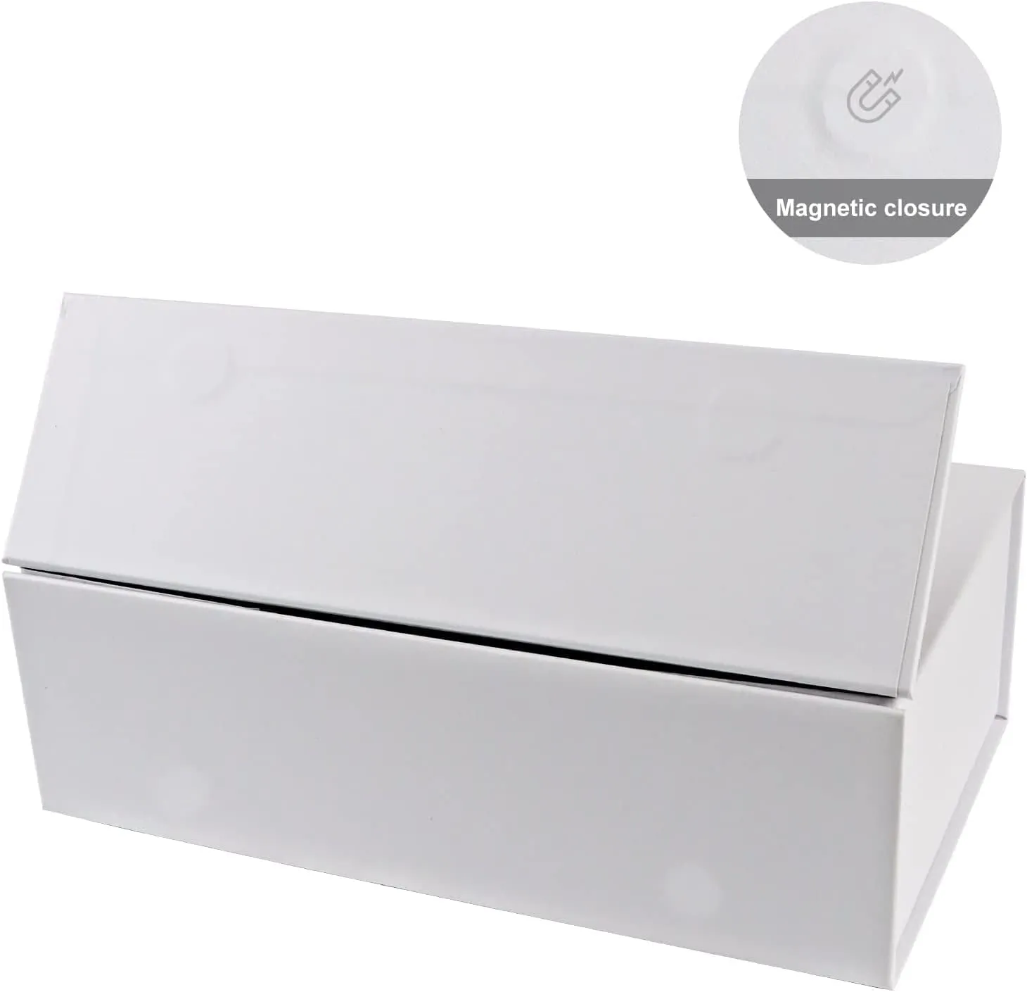 Gift Box, 10' x 6' x 3', 5PCS, White, Luxury Gift Packaging with Magnetic Closure Lid, Ideal for Christmas, Thanksgiving, Wedding, Mother's Day, Birthday Gifts