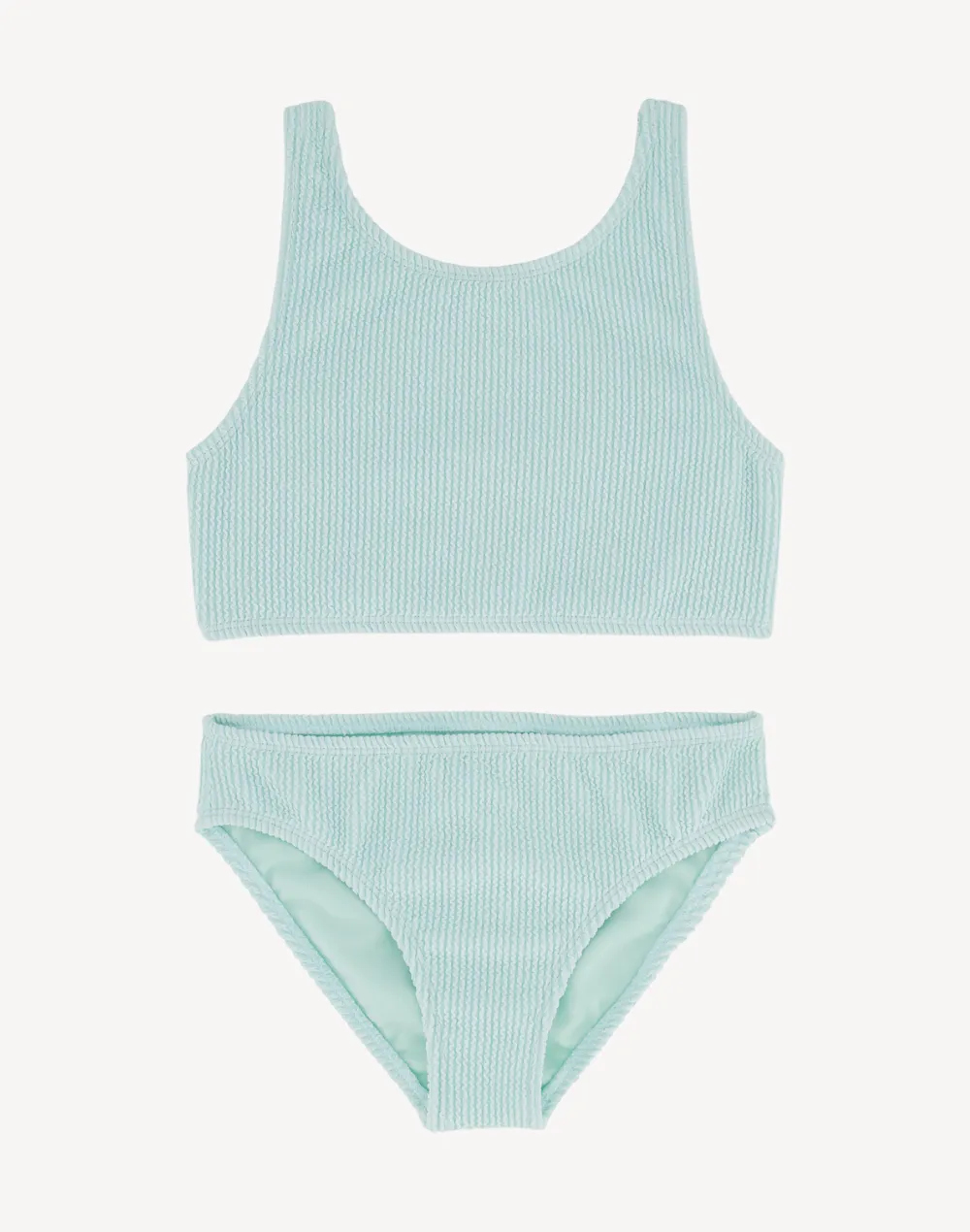 Girls Crinkle Texture Bikini Set