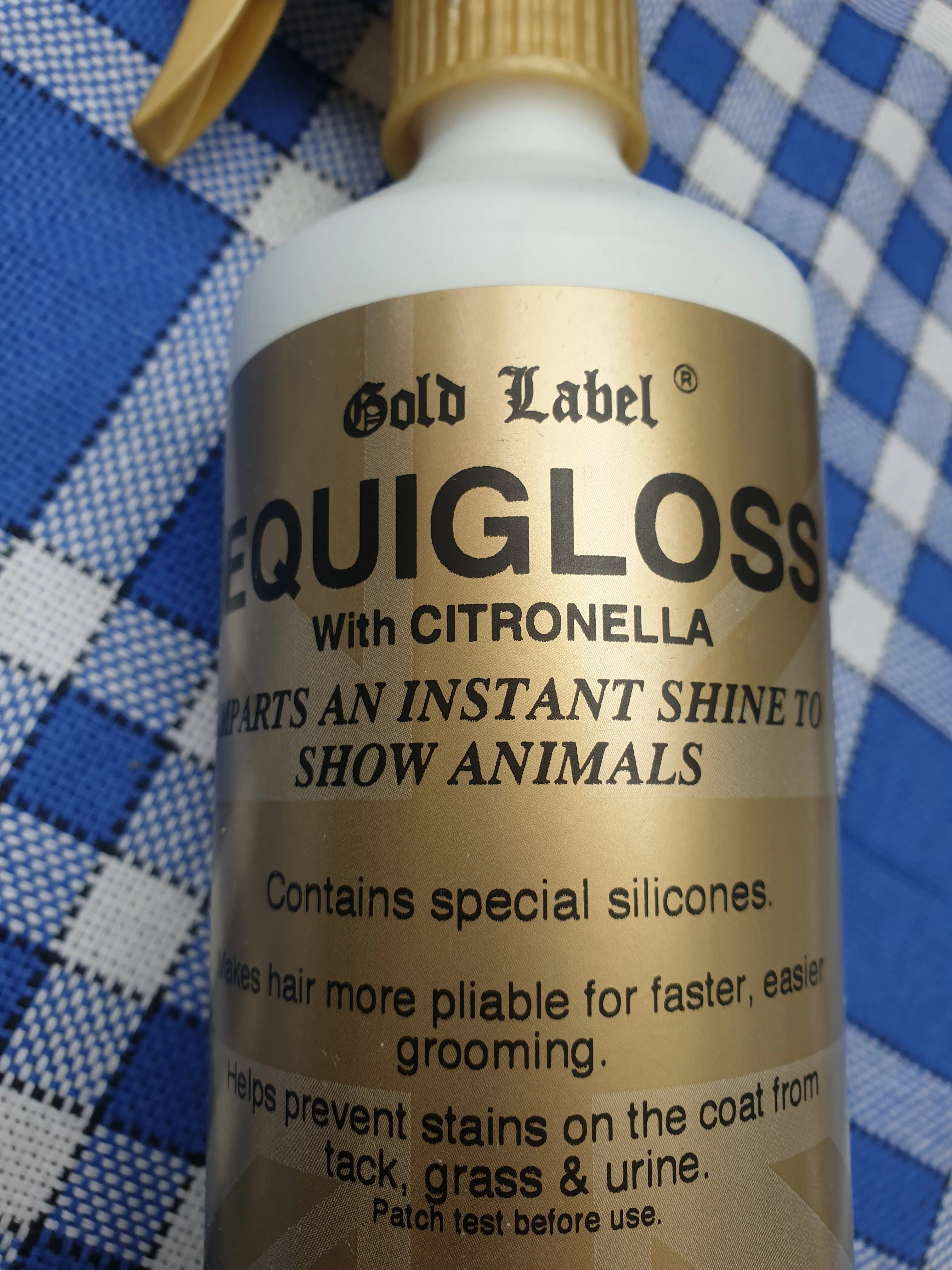 Gold label Equigloss with citronella 500ml FREE POSTAGE *