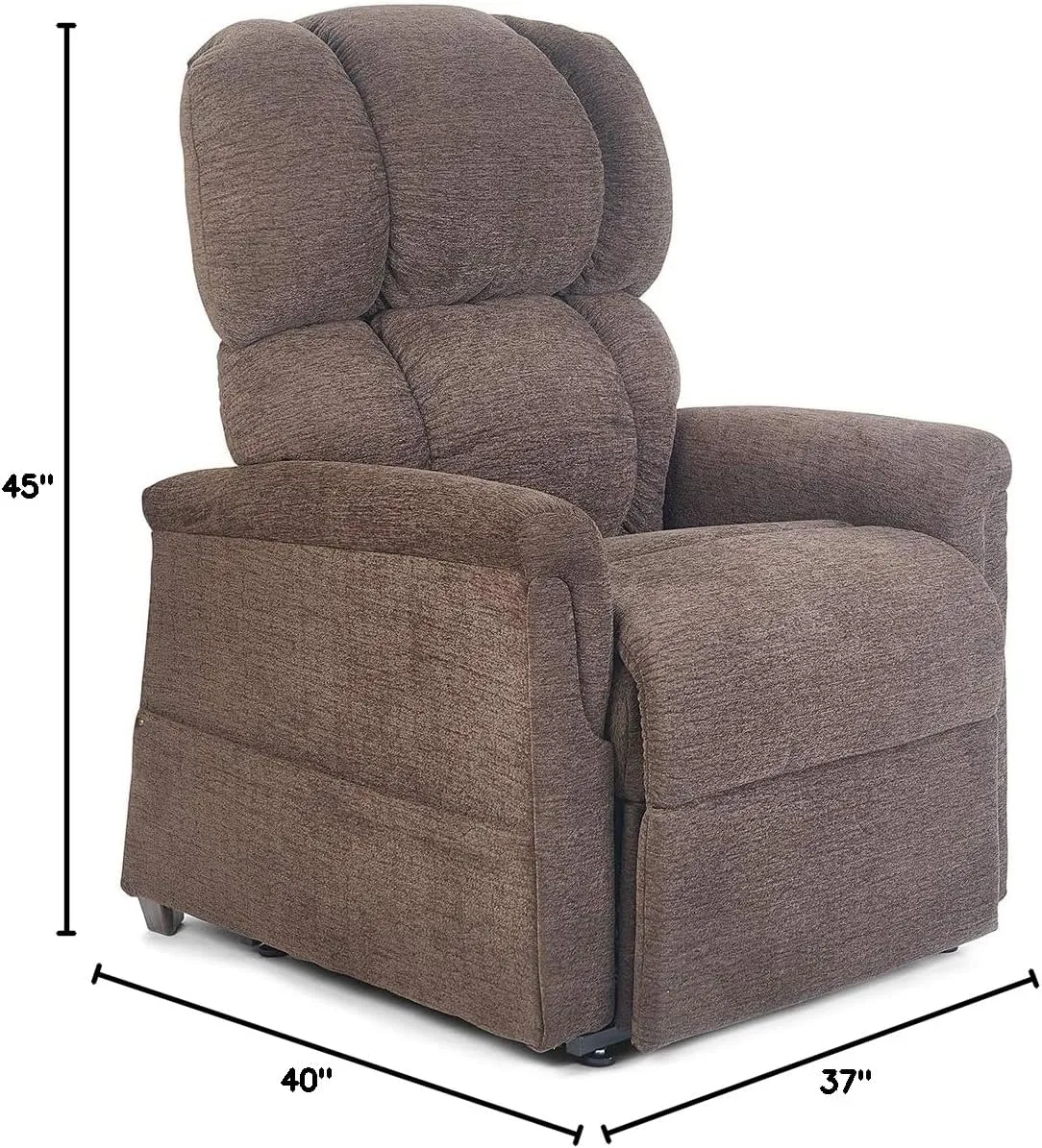 Golden Technologies Comforter Lift Chair Recliner with MaxiComfort Medium Extra Wide PR535M-26 (Bittersweet)