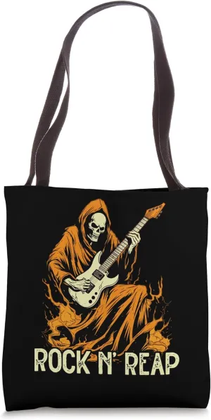 Guitar Halloween Costume Scary Guitar Player Trick Or Treat Tote Bag