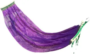 Hammock Ice Silk Hammock Outdoor Thickened Fine Mesh Single and Double Anti-Rollover Hanging Chair Camping Courtyard Hammocks for Outside(Purple,B)