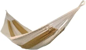 Hammocks Anti-Rollover Cotton Rope Hammock Outdoor Mesh Double Swing Outdoor Supplies Portable Net Bag Hanging Chair Camping Hammocks(Brown)