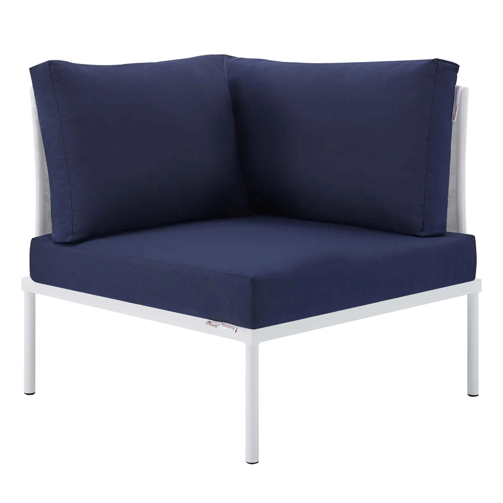 Harmony Sunbrella® Outdoor Patio All Mesh Corner Chair