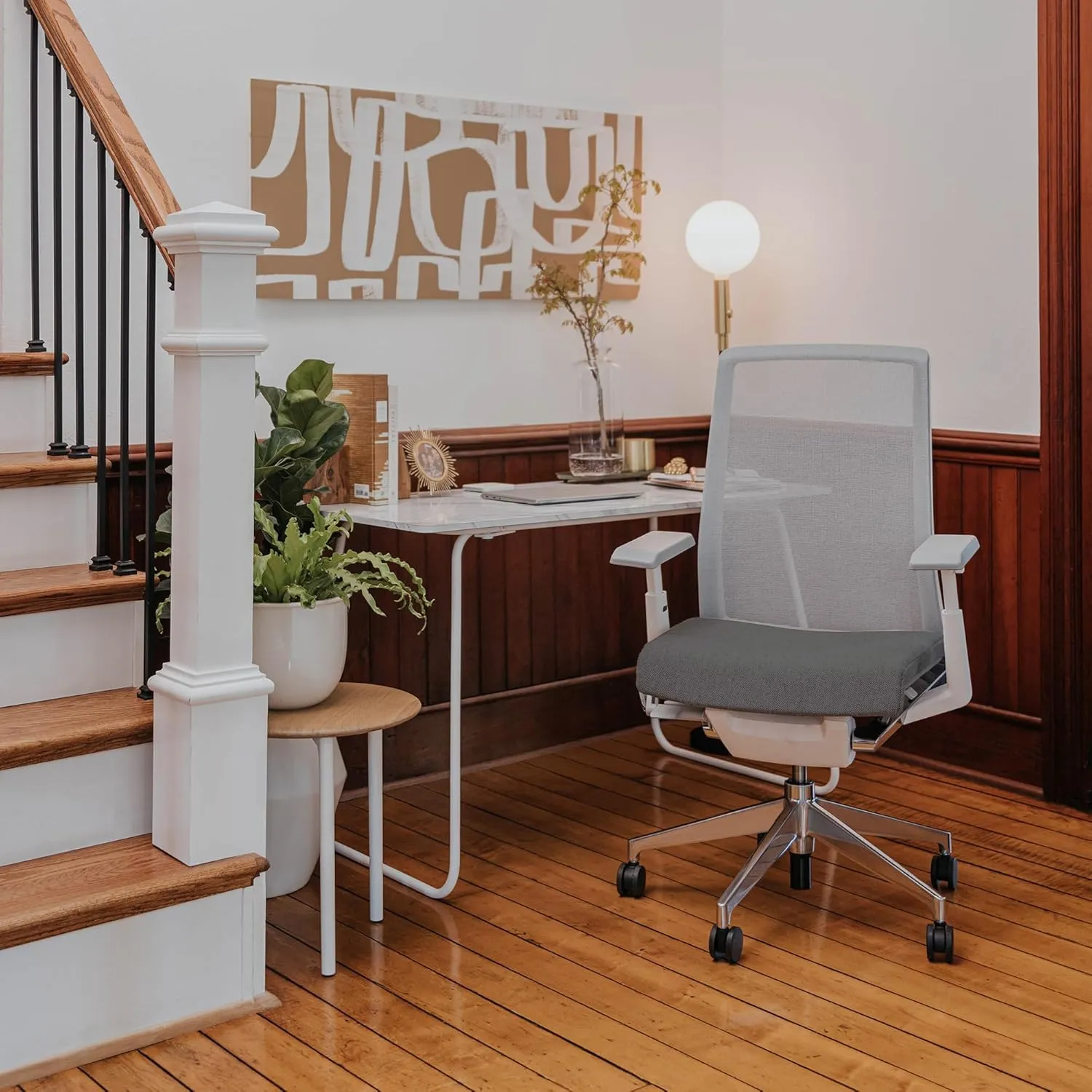 Haworth Very Mesh Office Chair - Stylish Ergonomic Desk Chair with Lumbar Support and Forward Tilt Feature (Steel)