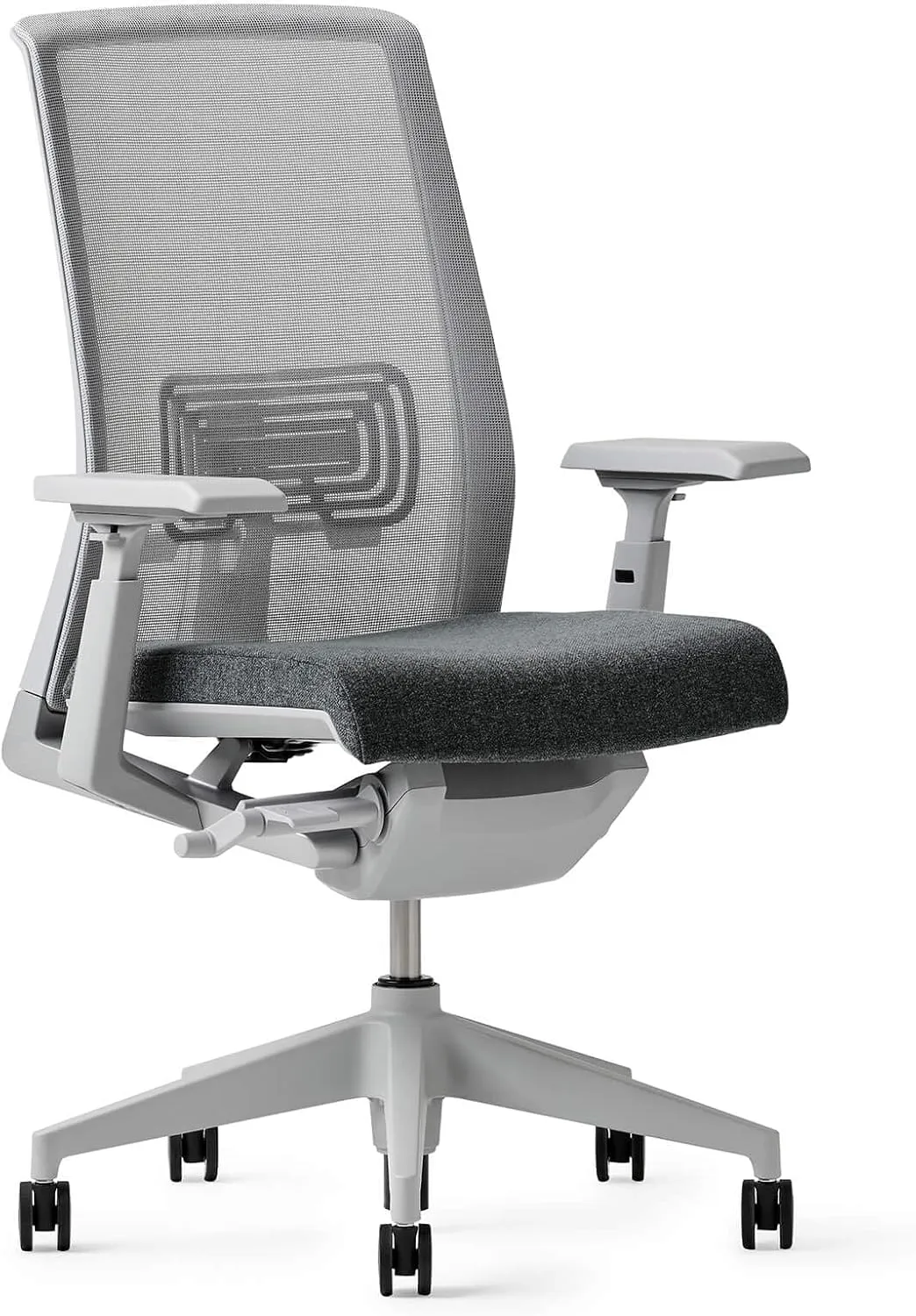 Haworth Very Mesh Office Chair - Stylish Ergonomic Desk Chair with Lumbar Support and Forward Tilt Feature (Steel)
