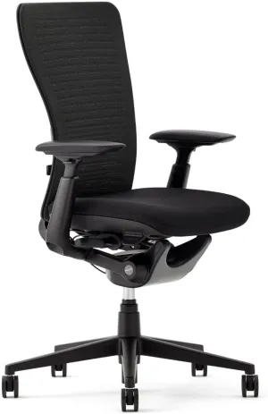 Haworth Zody Dual Posture Digital Knit Office Chair – Stylish Desk Chair with Ergonomic Adjustments and Forward Tilt Option – with Lumbar Support (Onyx)
