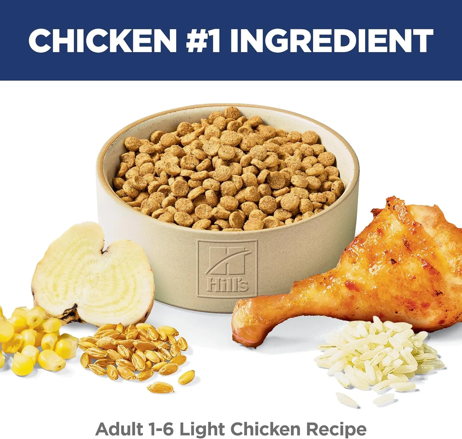 Hill's Science Diet Light, Adult 1-6, Weight Management Support, Dry Cat Food, Chicken Recipe, 16 lb Bag