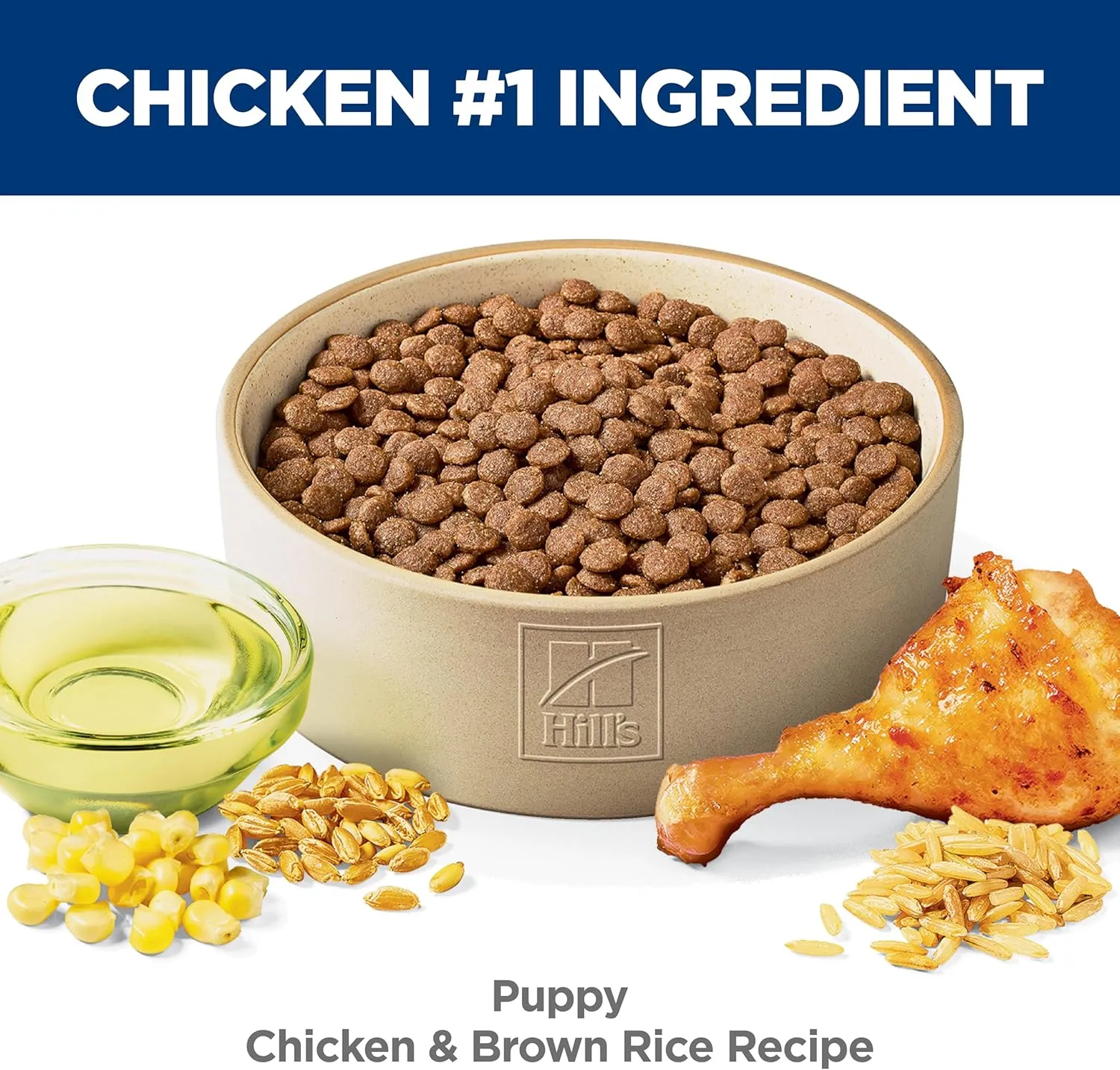 Hill's Science Diet Puppy, Puppy Premium Nutrition, Dry Dog Food, Chicken & Brown Rice, 27.5 lb Bag