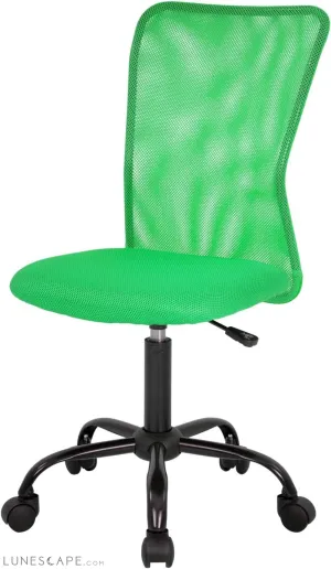 Home Office Chair Mid Back Mesh Desk Chair Armless Computer Chair