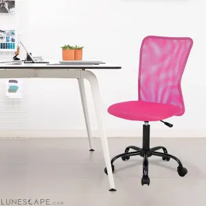 Home Office Chair Mid Back Mesh Desk Chair Armless Computer Chair