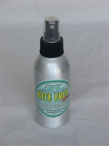 Honey Guy Bite Free Mosquito Repellent in Aluminum 4 Fl Oz Spray Bottle with Fine Mister