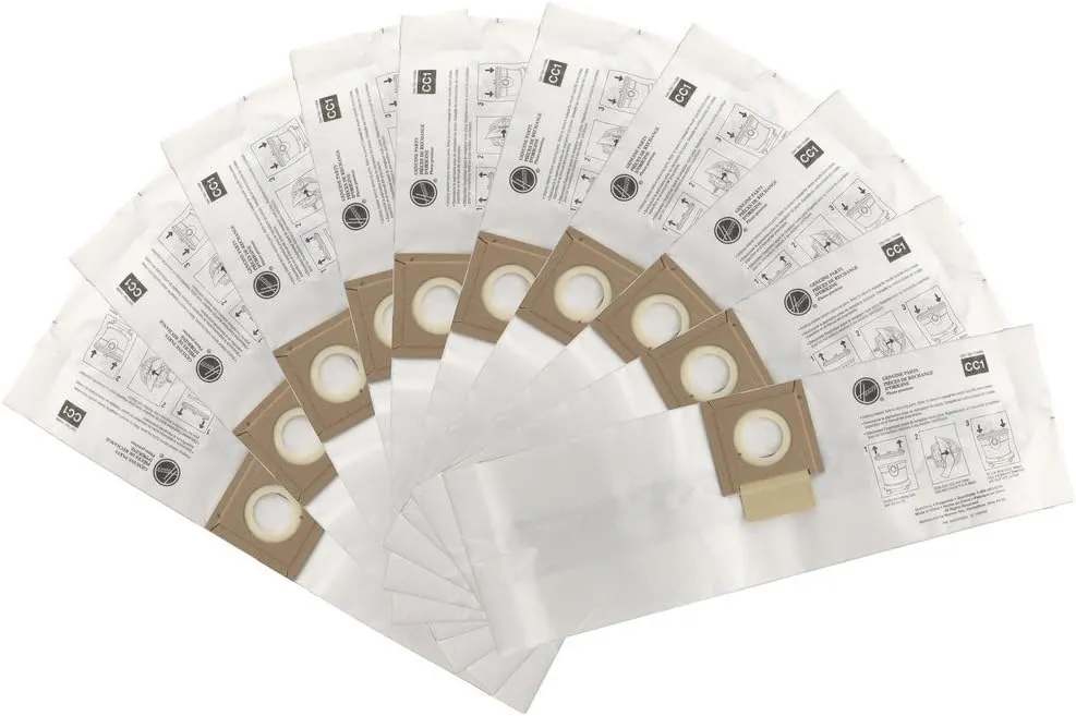 Hoover Type CC1 Vacuum Bag for Canister Vacuums 10 Pack (10Bags Only) # AH10163