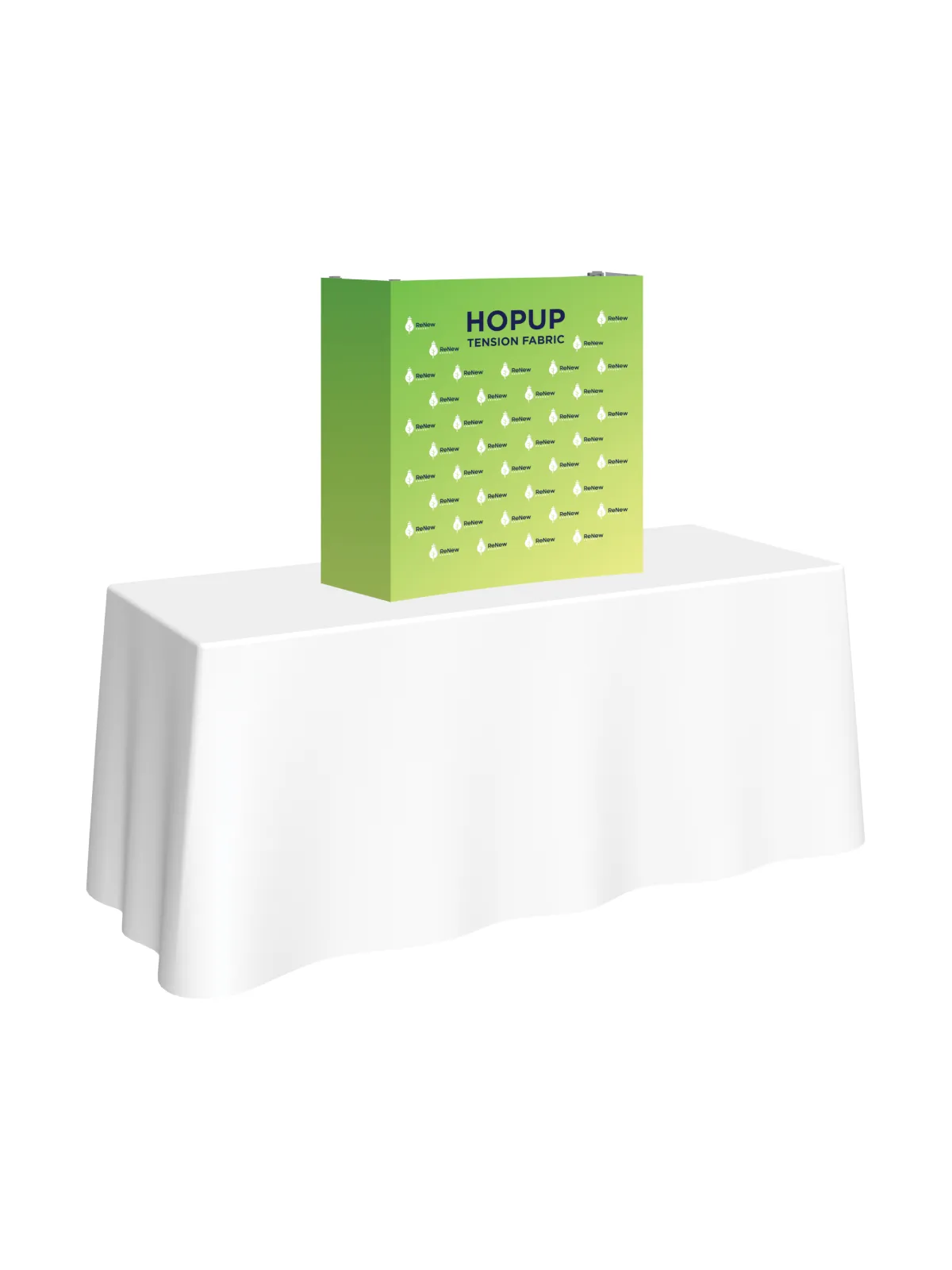 Hopup™ Straight Tabletop Tension Fabric Display