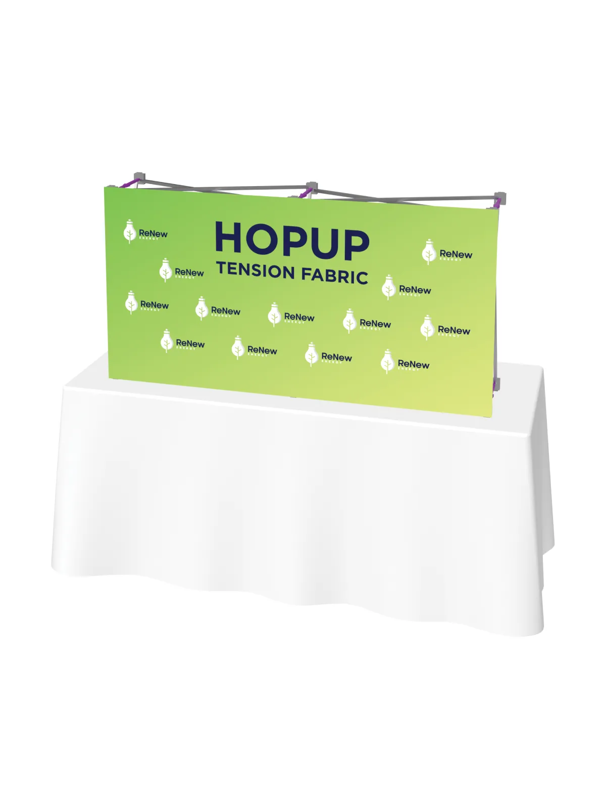 Hopup™ Straight Tabletop Tension Fabric Display