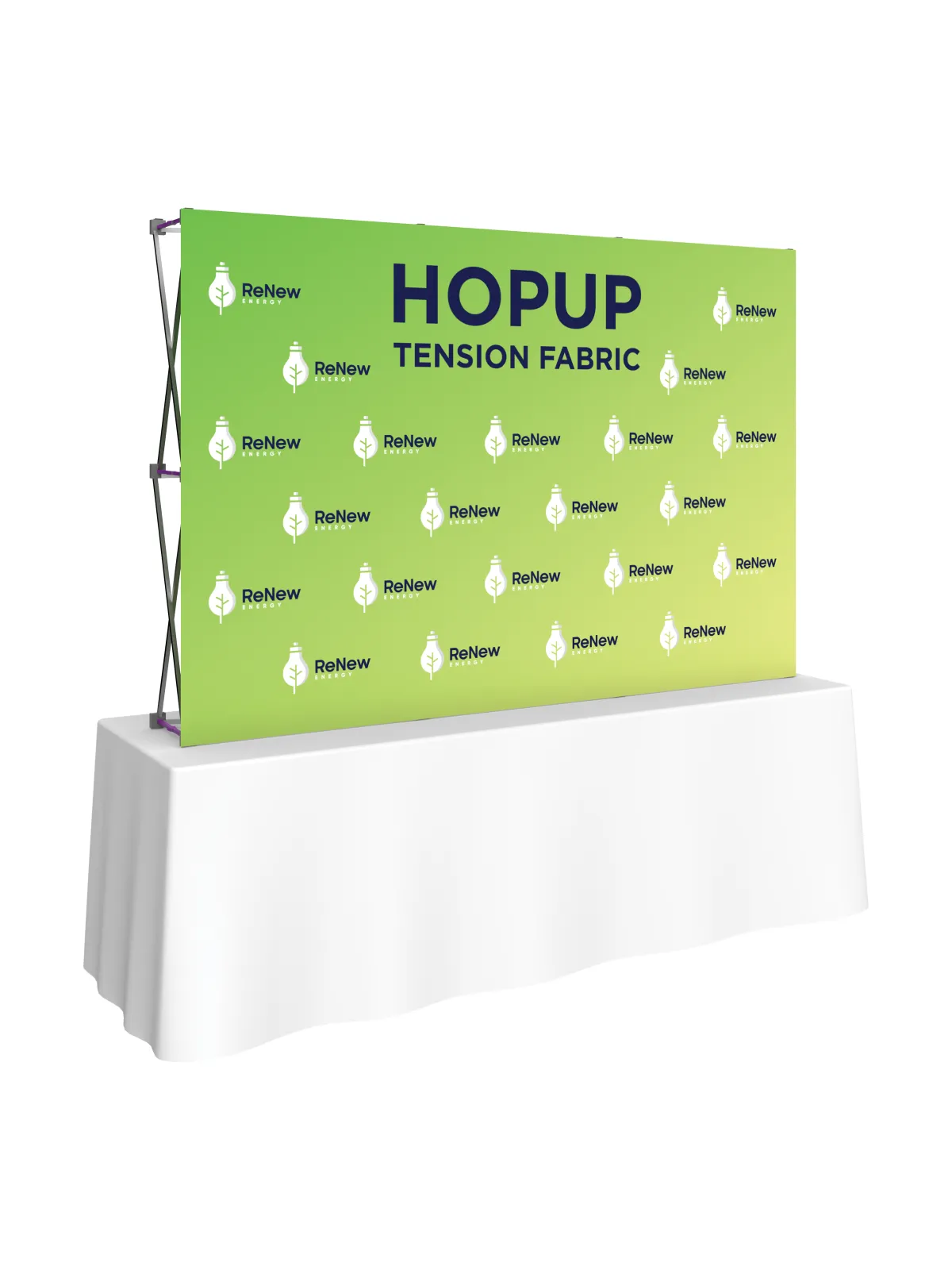 Hopup™ Straight Tabletop Tension Fabric Display
