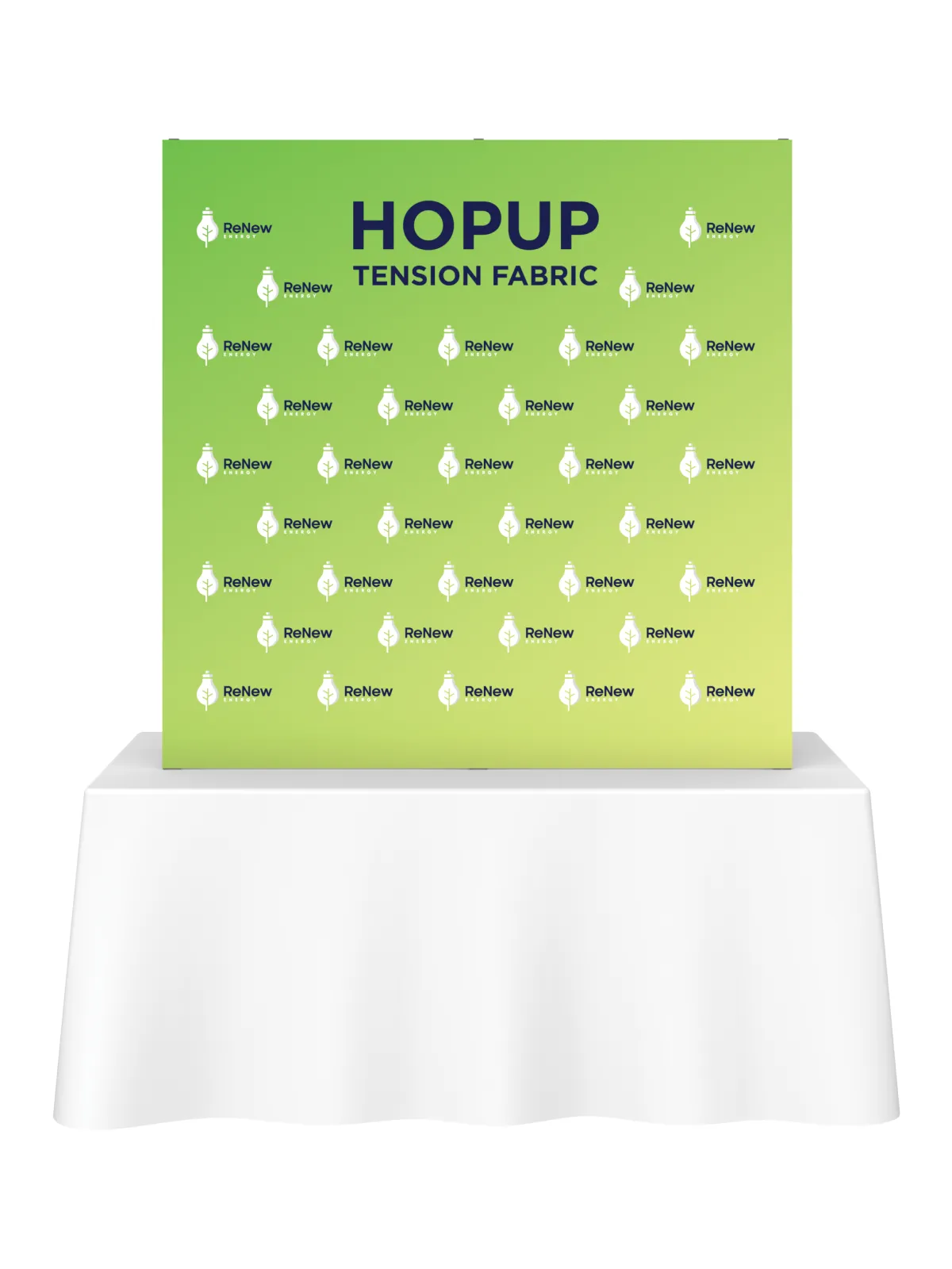 Hopup™ Straight Tabletop Tension Fabric Display