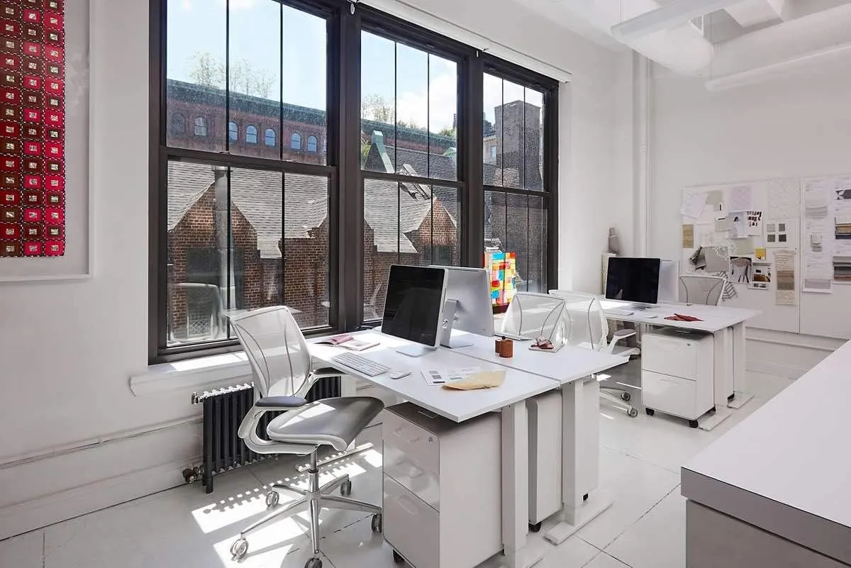 Humanscale Diffrient World Task Chair | Black Catena Mesh Seat and Back | Black Frame, Black Trim | Height-Adjustable Duron Arms | Standard Foam Seat, 3" Carpet Casters, 5" Cylinder