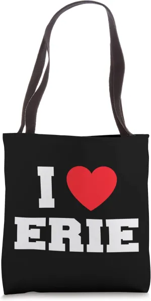 I Love Erie Tote Bag