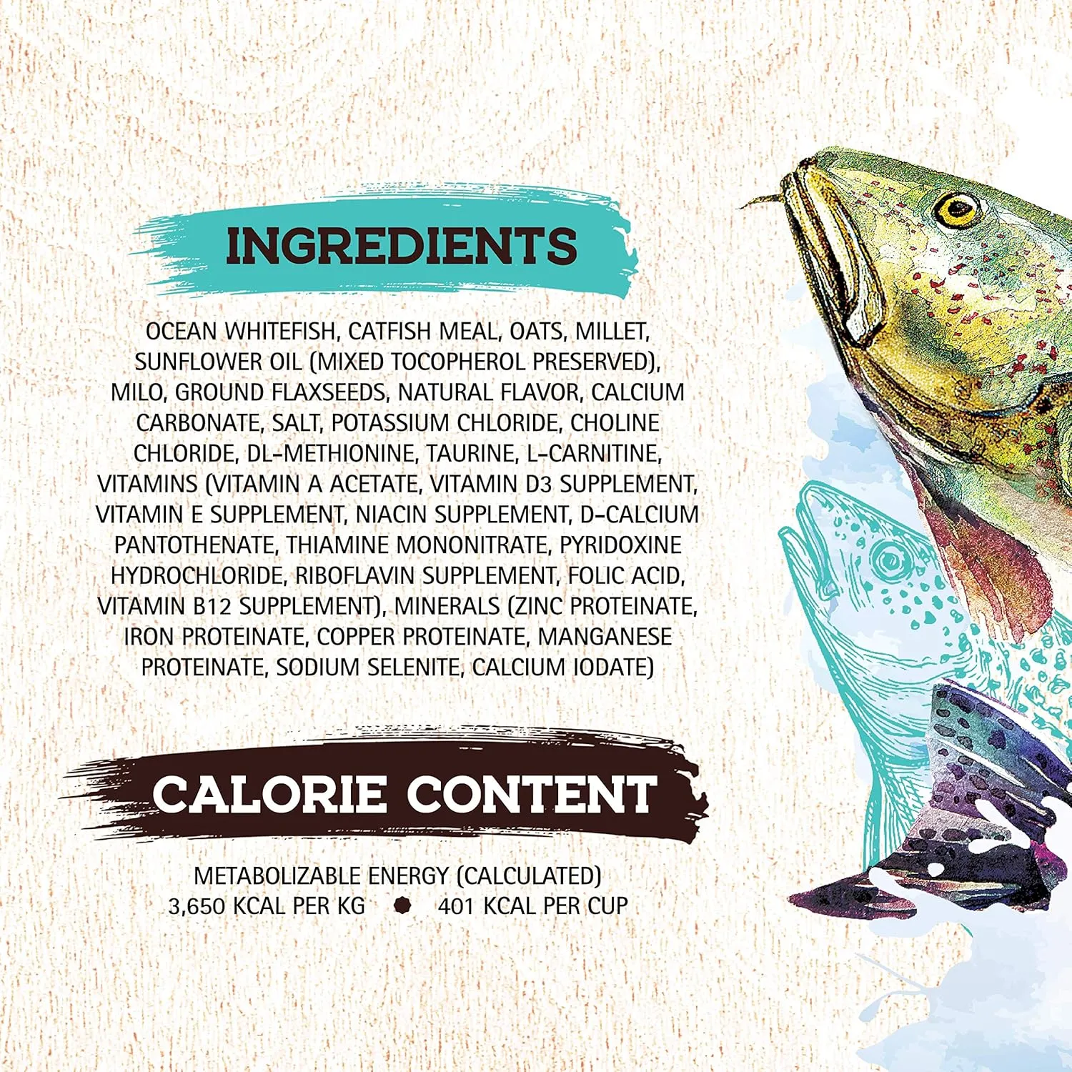 Inception® Dry Dog Food Fish Recipe – Complete and Balanced Dog Food – Legume Free Meat First Dry Dog Food – 4 lb. Bag (13278)