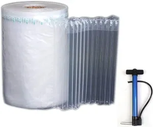 Inflatable Column, packing paper for moving breakables,Easy to Tear, Large Bubble, Thicker & Durable for Packing, Delivering & Moving (12inch x935Feet /Roll)