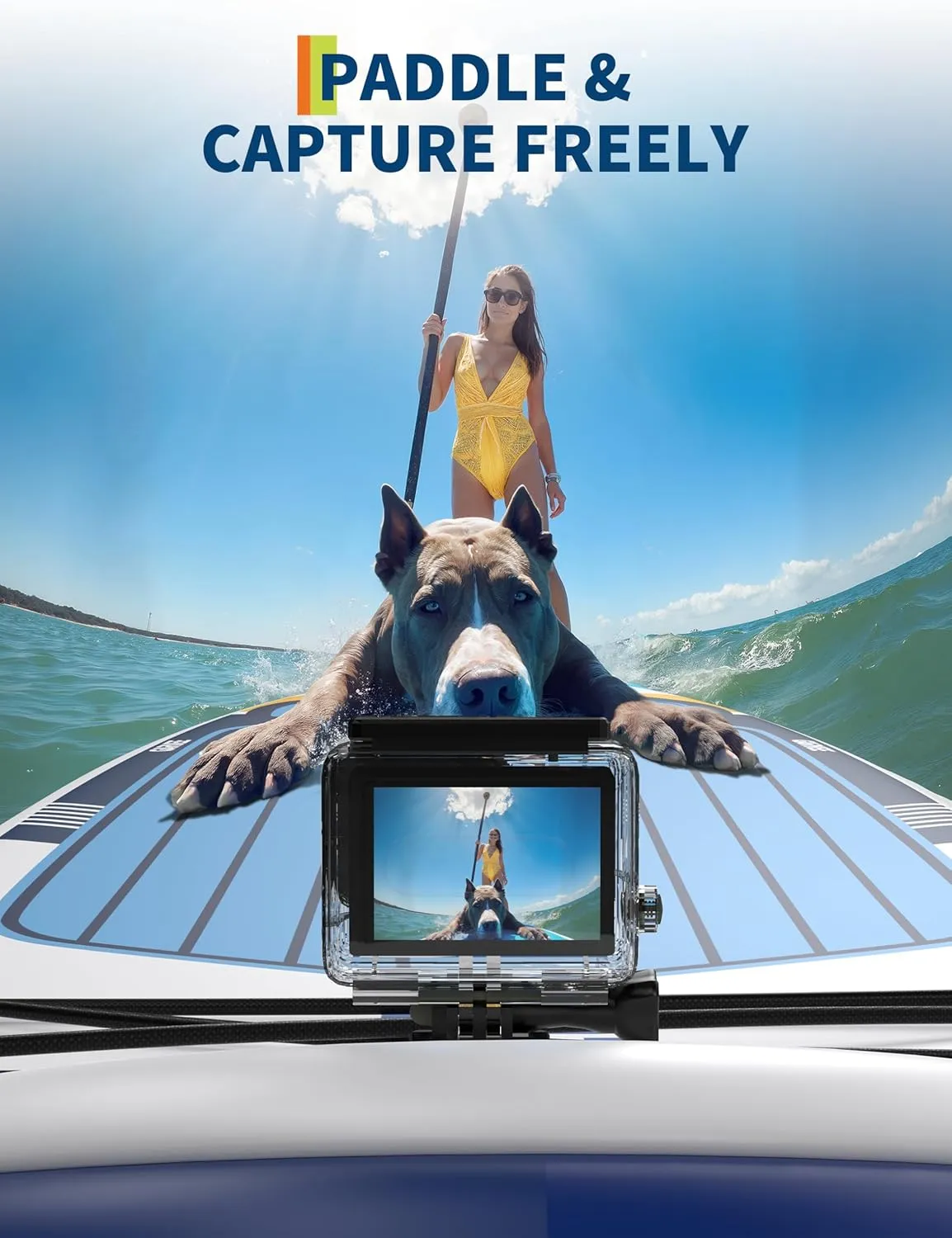 Inflatable Paddle Board for Adults, 10'6"/11" Inflatable Stand Up Paddle Board with Premium Accessories, Non-Slip EVA Deck, Ultra-Light Carry Bag, Pump, SUP Board for Adult