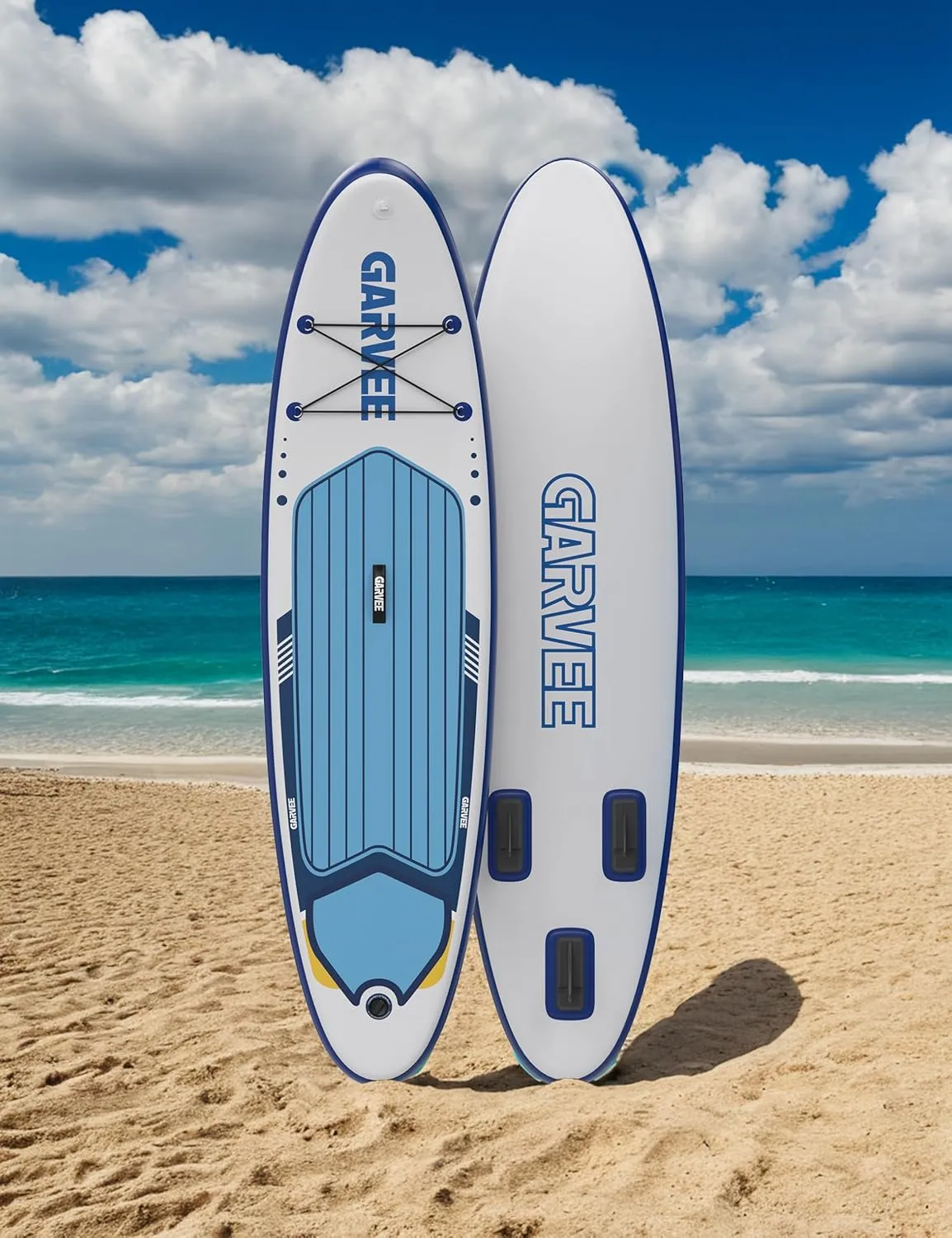 Inflatable Paddle Board for Adults, 10'6"/11" Inflatable Stand Up Paddle Board with Premium Accessories, Non-Slip EVA Deck, Ultra-Light Carry Bag, Pump, SUP Board for Adult