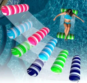 Inflatable Pool Floats Adult Size Water Hammock,Floats for Swimming Pool,4-in-1 Multi-Purpose Pool Floating Toys,Pool Rafts Lounge Chairs Floaties,for Adults Vacation Fun and Rest