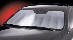 Intro-Tech Automotive AU-39-S Custom Fit Windshield Winter, Snow, Ice and Frost Shade for Select Audi A8L Sedan 2000-2003 Models, Silver