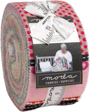 Jen Kingwell Mixed Bag of Lollies Jelly Roll 40 2.5-inch Strips Moda Fabrics 18240JR
