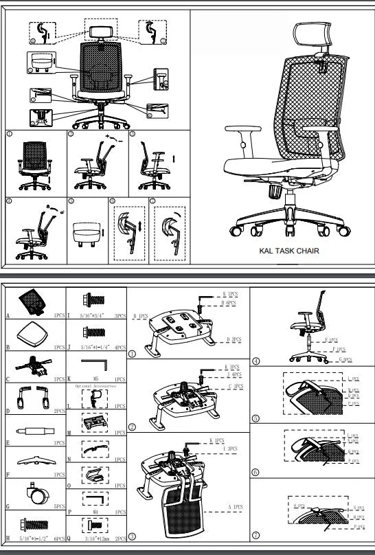 Kal - High Back Mesh Task  Chair