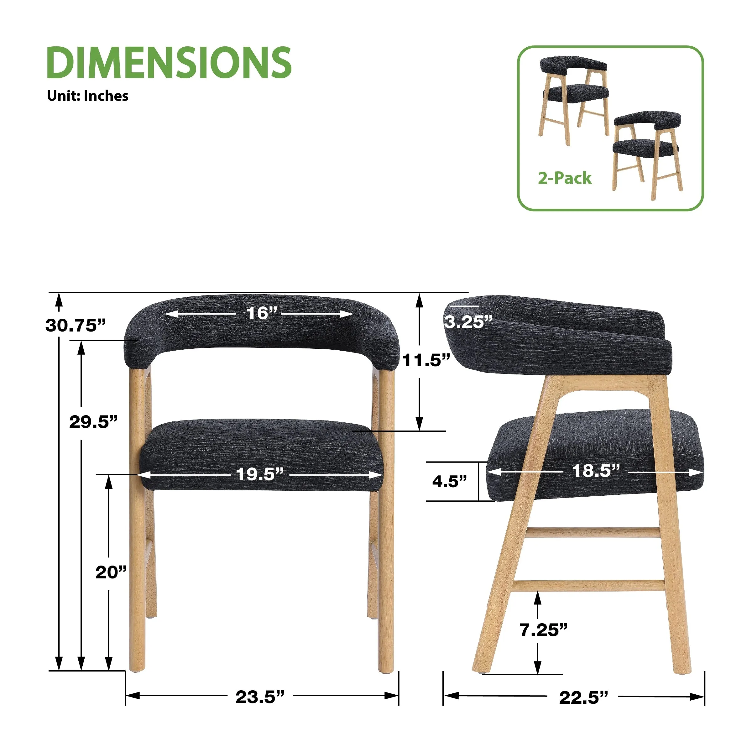 Kaley Dining Chair 2-Pack