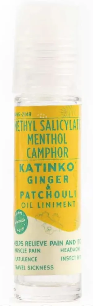 Katinko Oil Liniment Roll on 10ml Pack of 1 (Ginger & Patchouli)