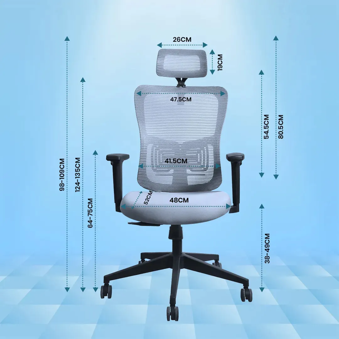 Kepler Brooks Ignis Ergonomic High Back Mesh Office Desk Chair