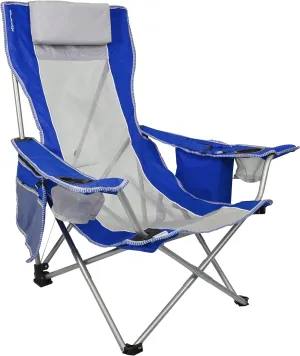 Kijaro Beach Sling Chair with Cooler Pocket - Various Fun Colors & Patterns - Perfect Beach Folding Chair and Camping Chair - Includes a Detachable Pillow