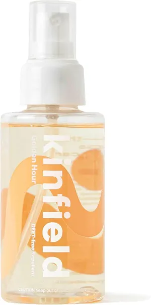 Kinfield Golden Hour Spray - Natural, Long-Lasting Insect Repellent for Outdoor Adventures and Indoor Use - TSA Approved, Cruelty-Free Skincare - 3.0 oz/ 89 ml