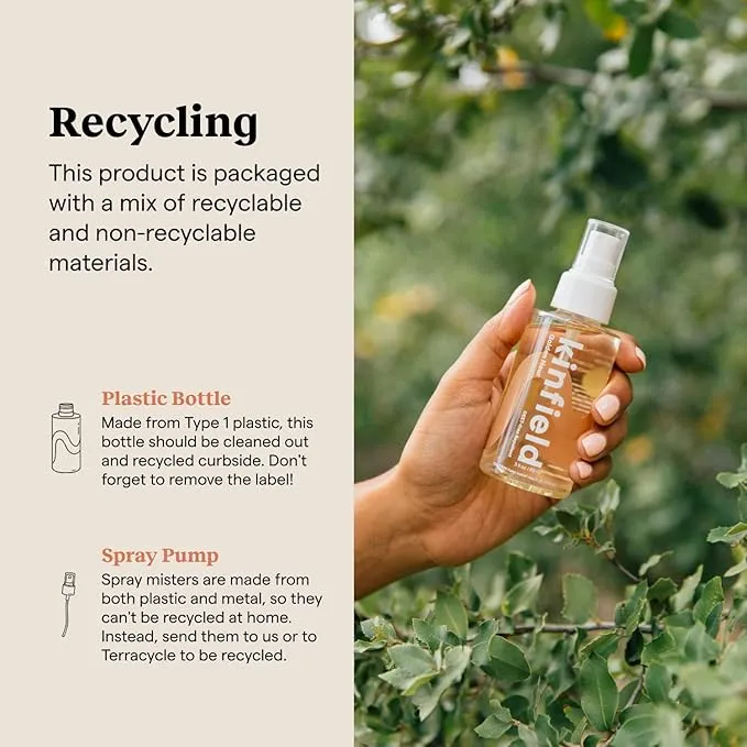 Kinfield Golden Hour Spray - Natural, Long-Lasting Insect Repellent for Outdoor Adventures and Indoor Use - TSA Approved, Cruelty-Free Skincare - 3.0 oz/ 89 ml