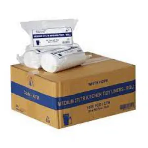 Kitchen Tidy Bag, 27L White, CT/1000