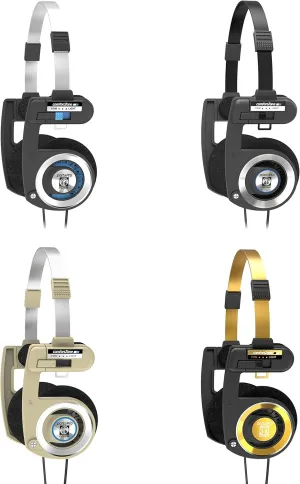 Koss Porta Pro Enthusiast Bundle - On Ear Headphones - Black, Gold - Wired - 3.5 mm Jack